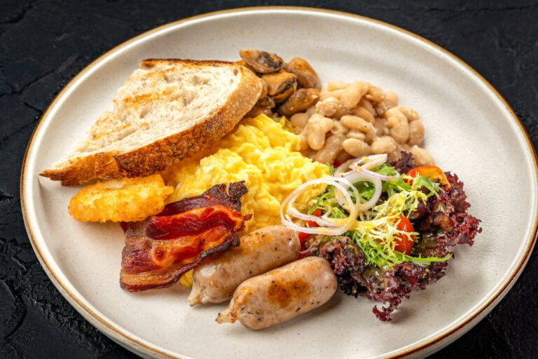 Hearty Big Breakfast platter for morning brunch at Kilo Seminyak