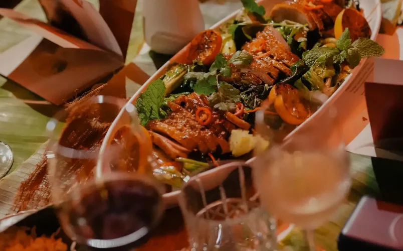 Seafood dish served at Kilo Kitchen Bali's Due Course Providore Series event