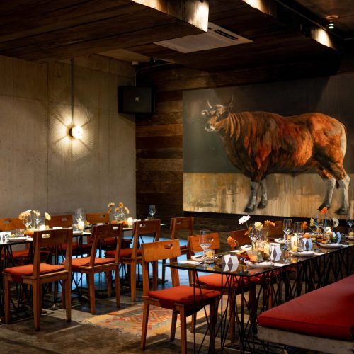 Private dining setup inside Kilo Kitchen Seminyak for an intimate gathering